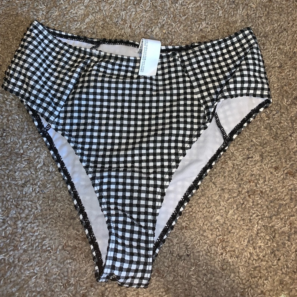 High wasted bathing suit bottoms